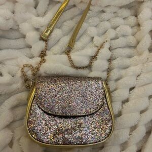 Sparkling Gold Multicolor Satchel